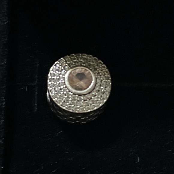 Authentic Pandora blush crystal radiant silver charm 💖 - Picture 2 of 5